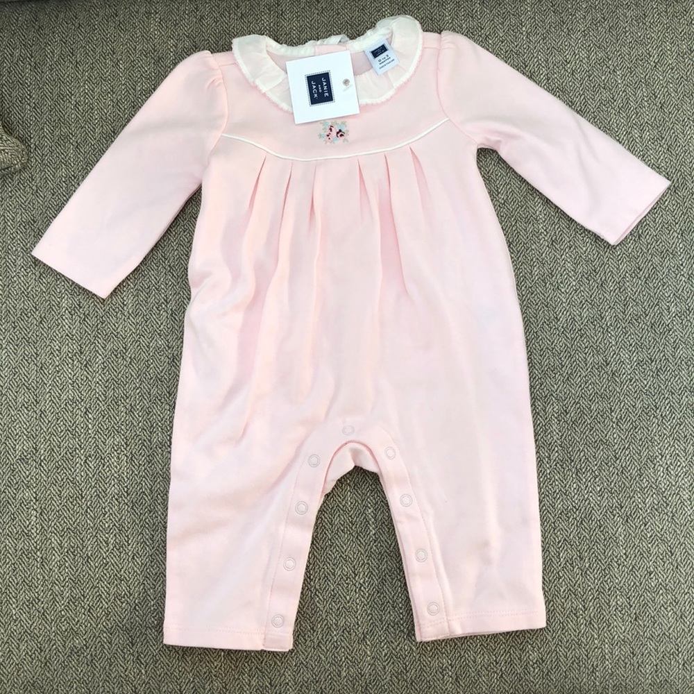 Janie and Jack 0-3 months pink outfit